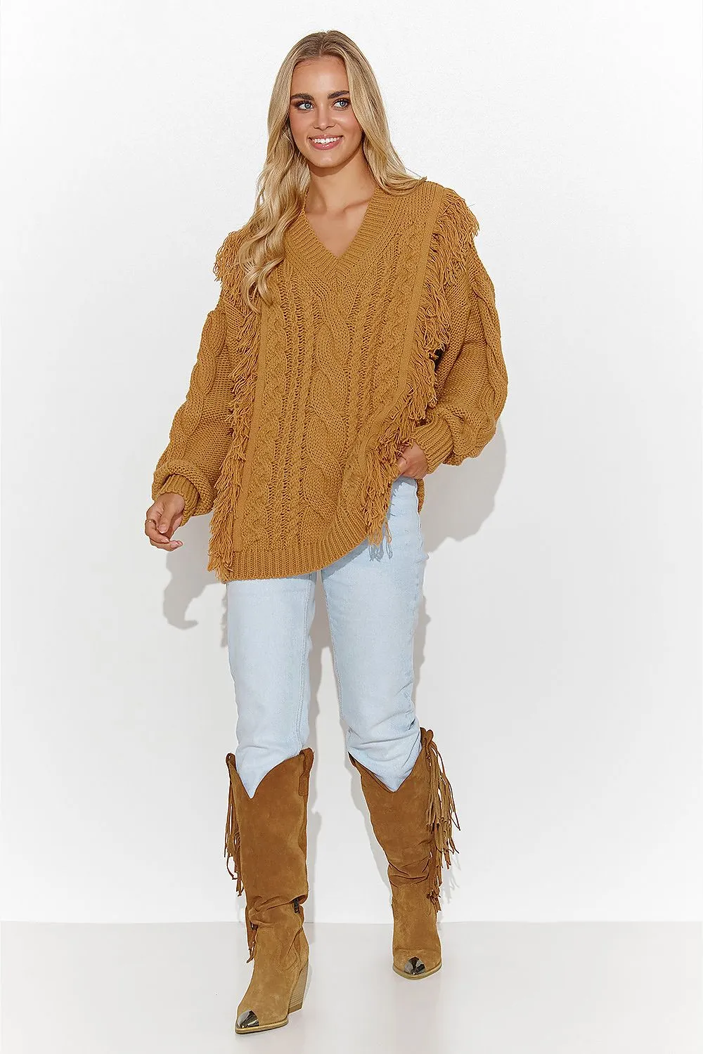 Jumper model 184792 Makadamia