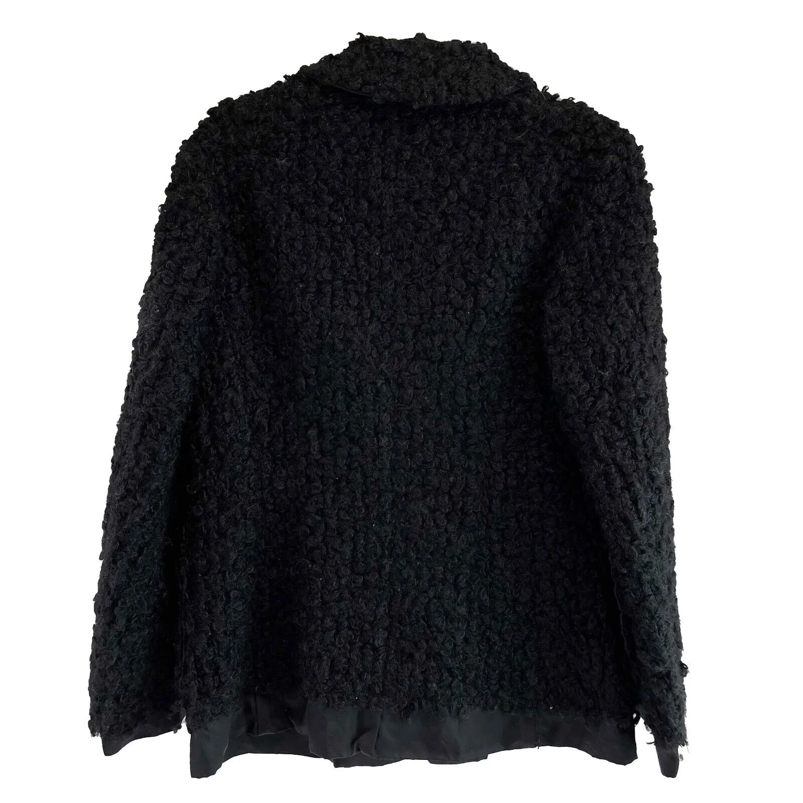 Junya Watanabe Pristine 2003 Black Boucle Wool Tweed Jacket Small