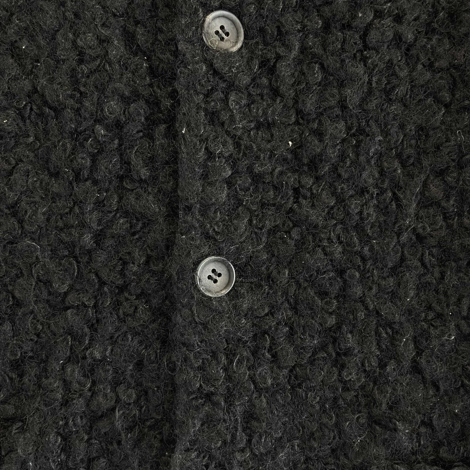 Junya Watanabe Pristine 2003 Black Boucle Wool Tweed Jacket Small