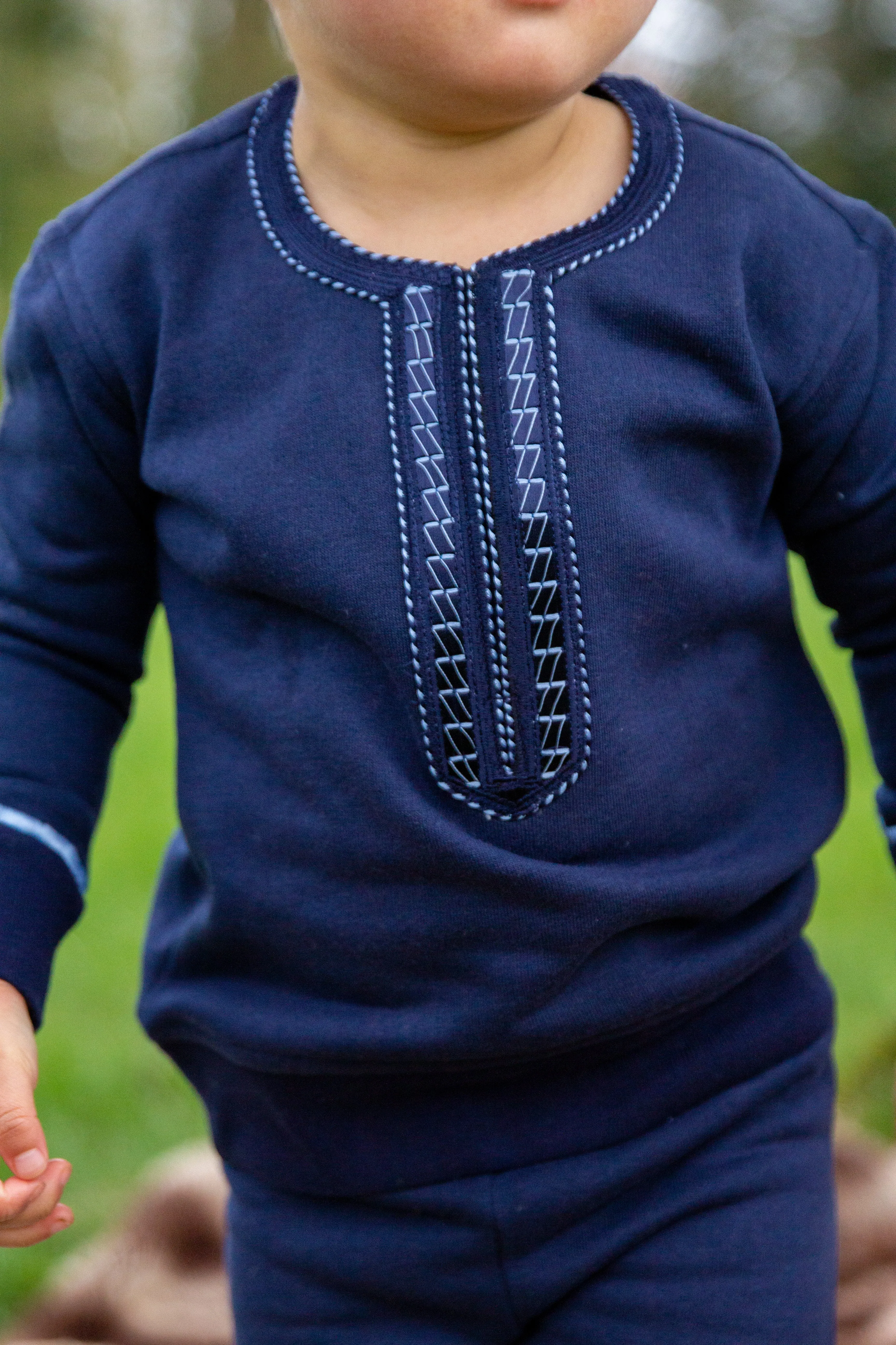 Kamso Embroidered Tracksuit | Navy