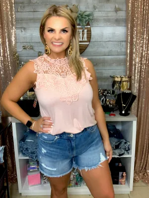 Kancan High rise mom cut off shorts