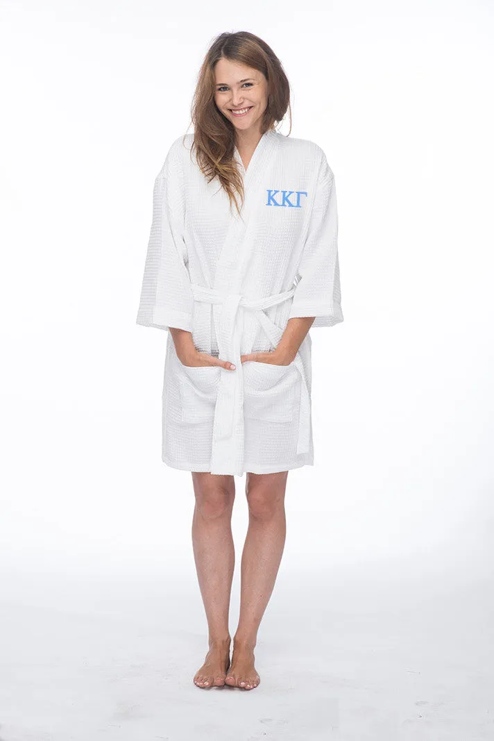Kappa Kappa Gamma Waffle Weave Kimono Bathrobe
