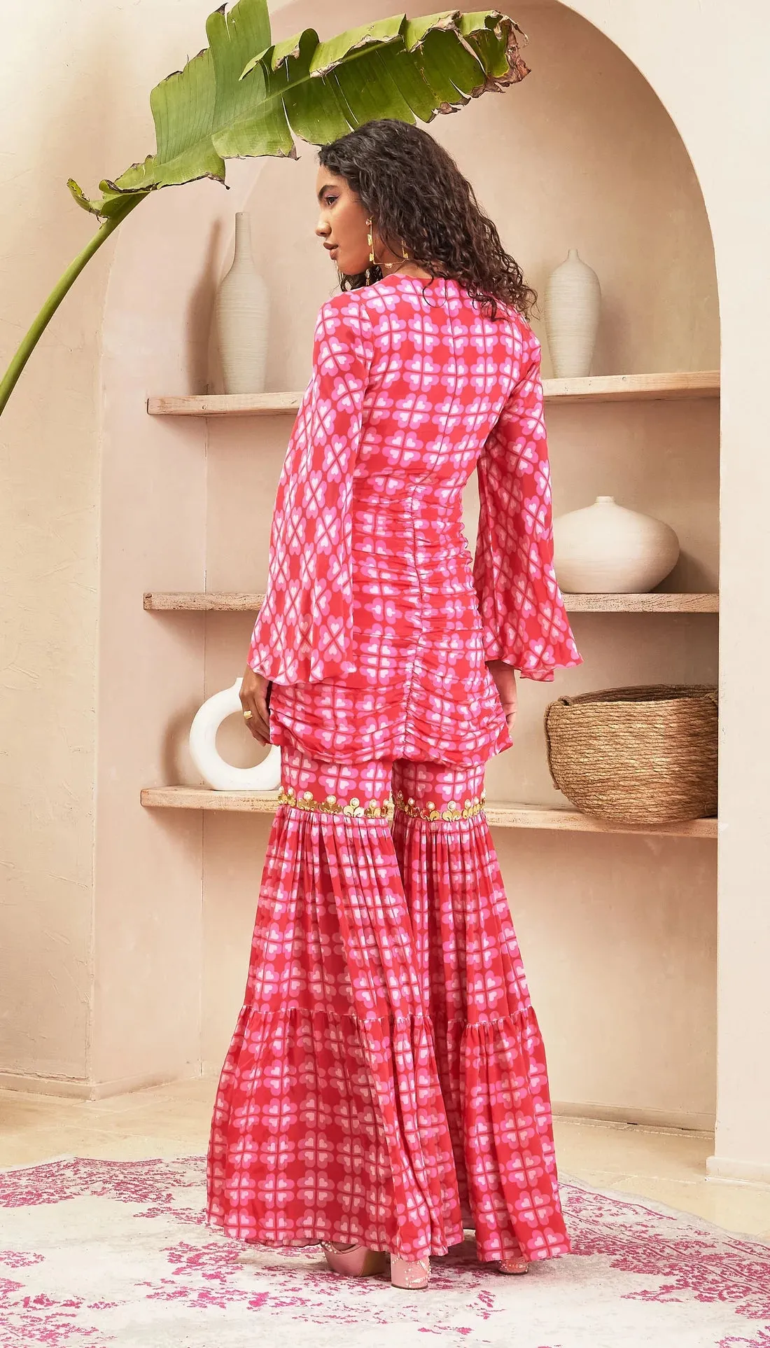 KAREN - PINK TUNIC & PANT SET