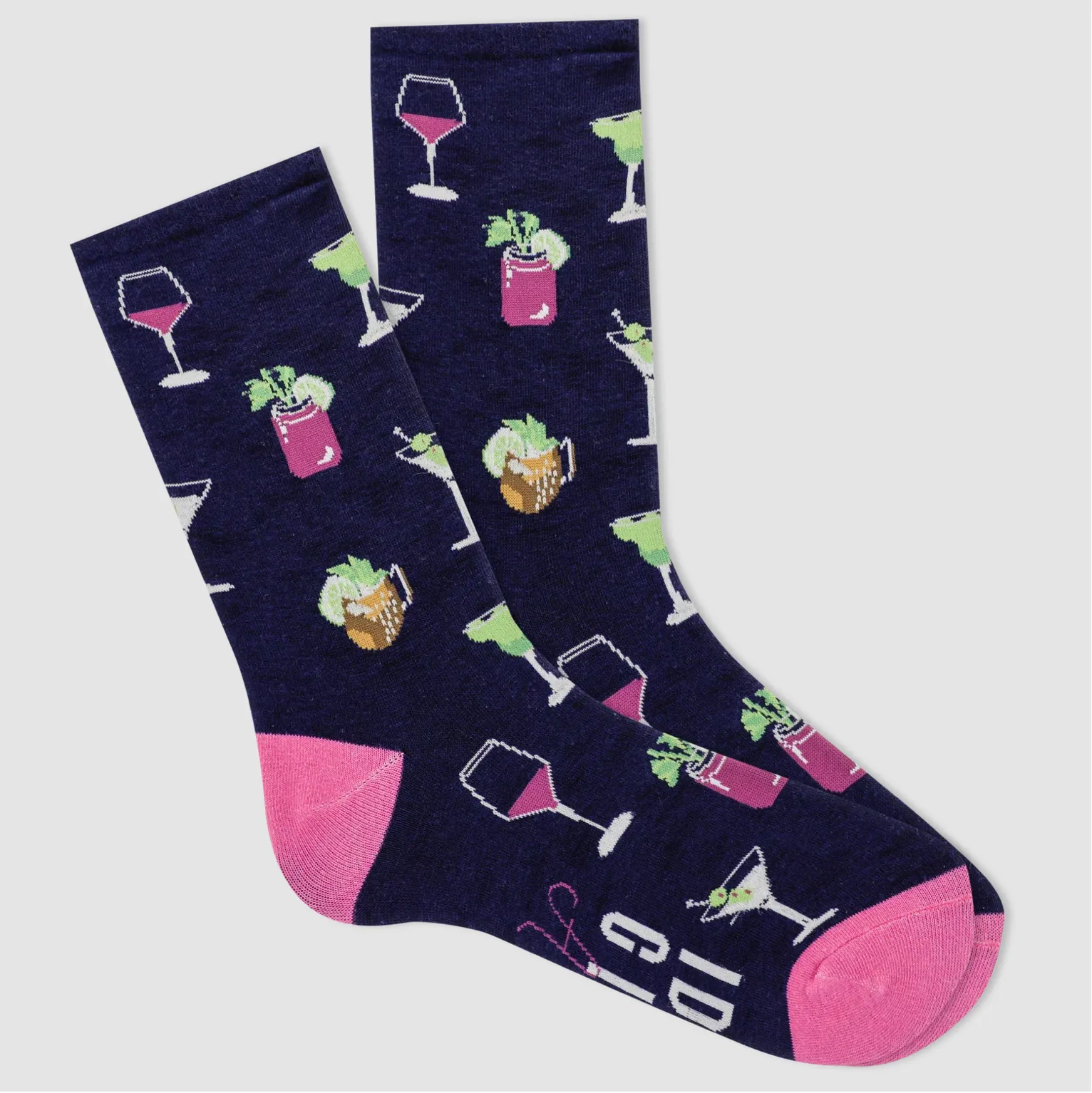 K.Bell Women's Don't Give A Sip Crew Socks