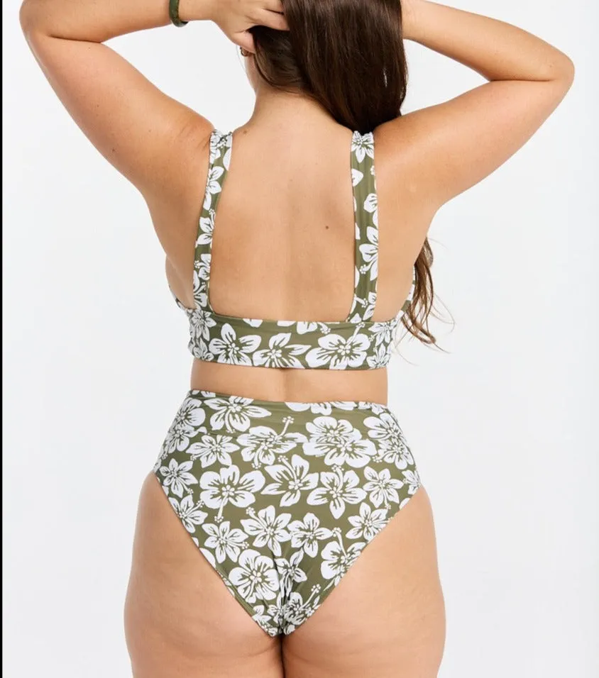 Keani Bottom - Green Batik