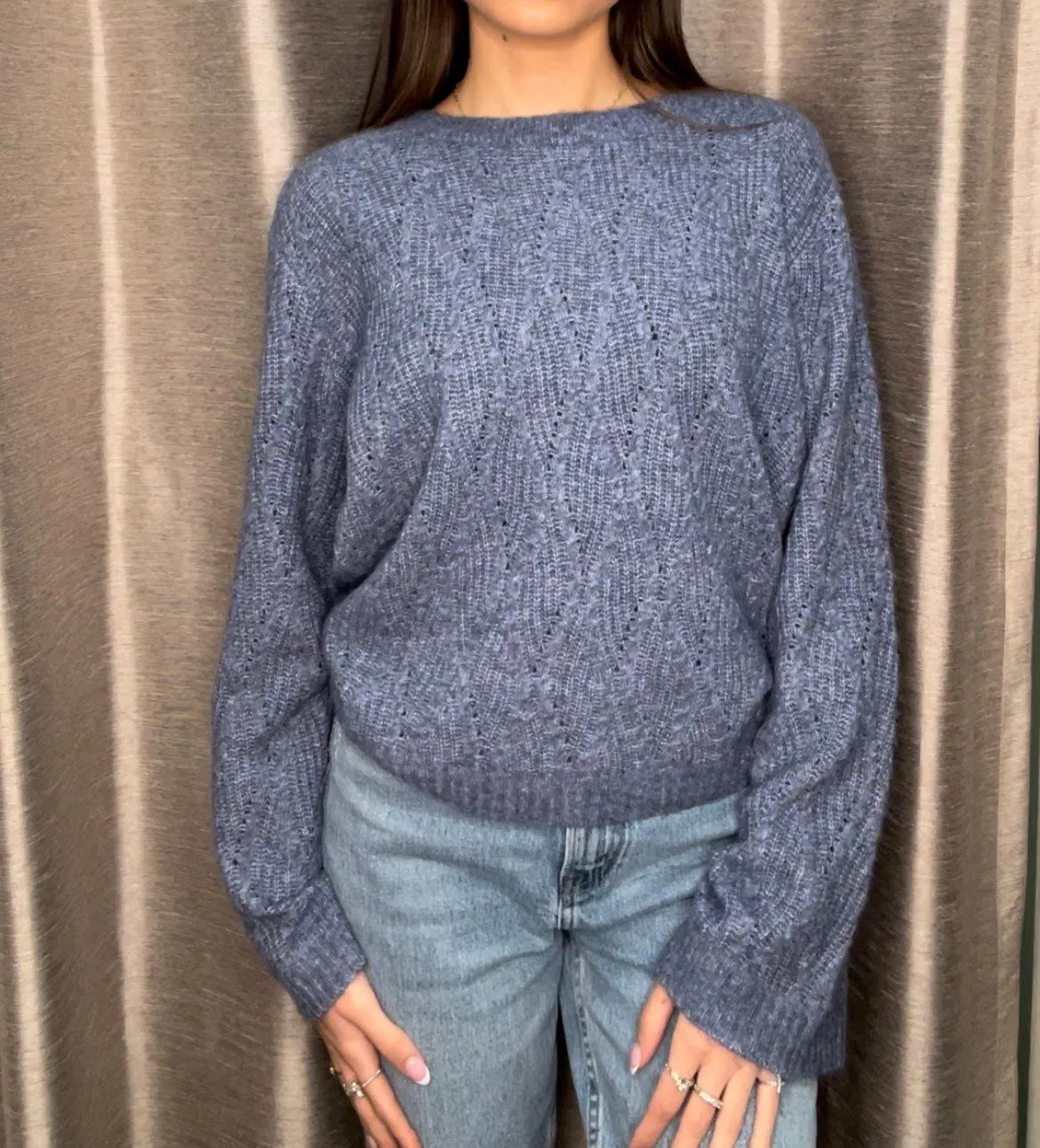 Kerisma Denim Bell Sleeve Sweater