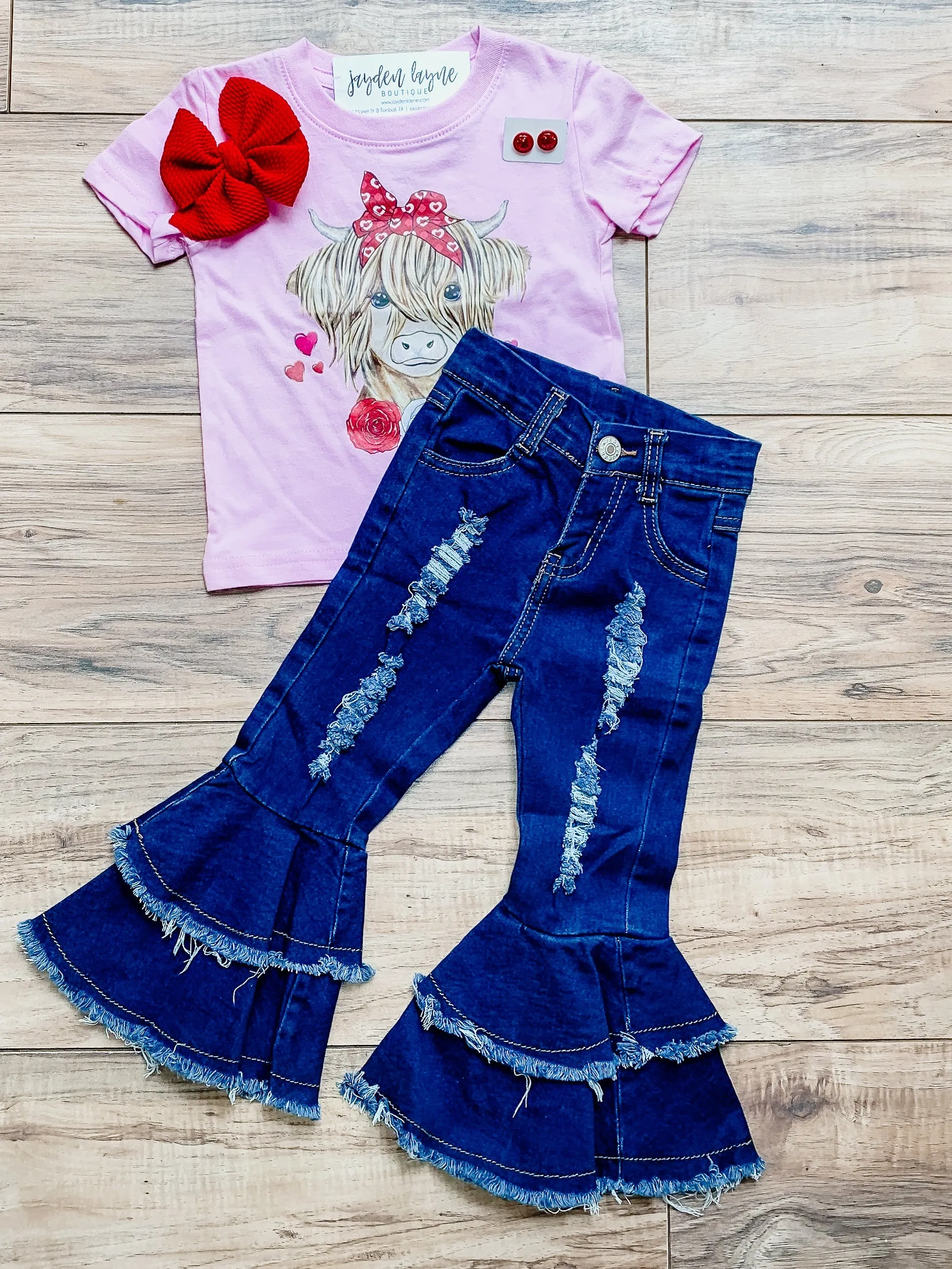 Kids Denim Double Layer Bells