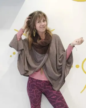 Knitted Poncho Wrap