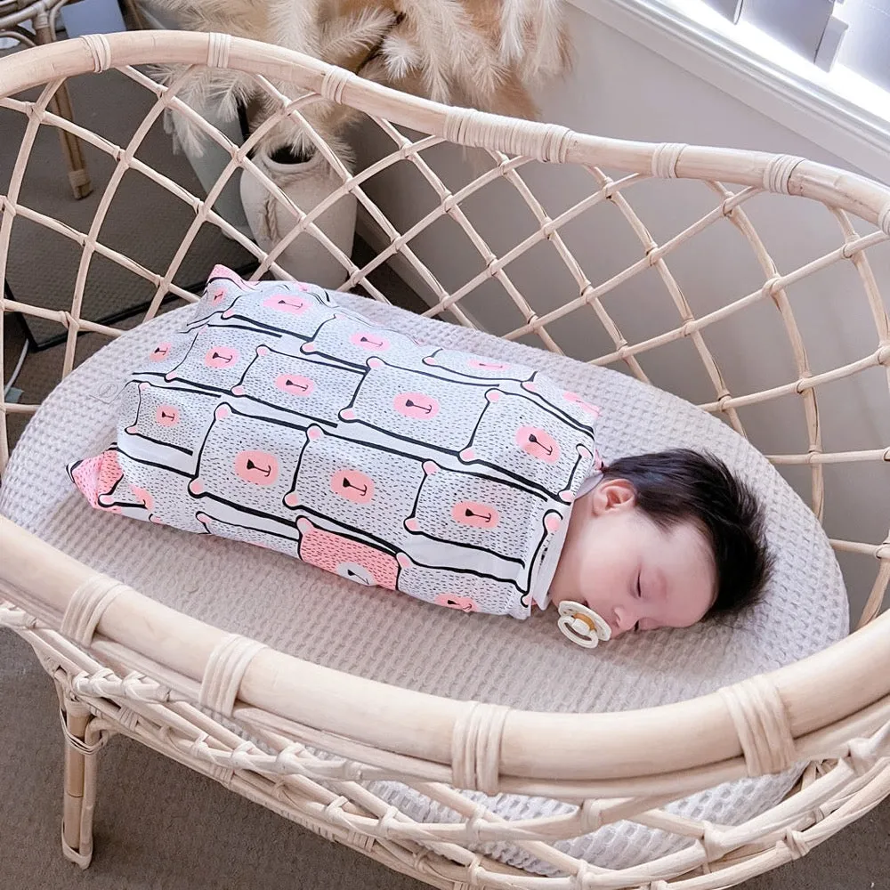 Koala Hugs Newborn Swaddle Wrap - Pinky Bears
