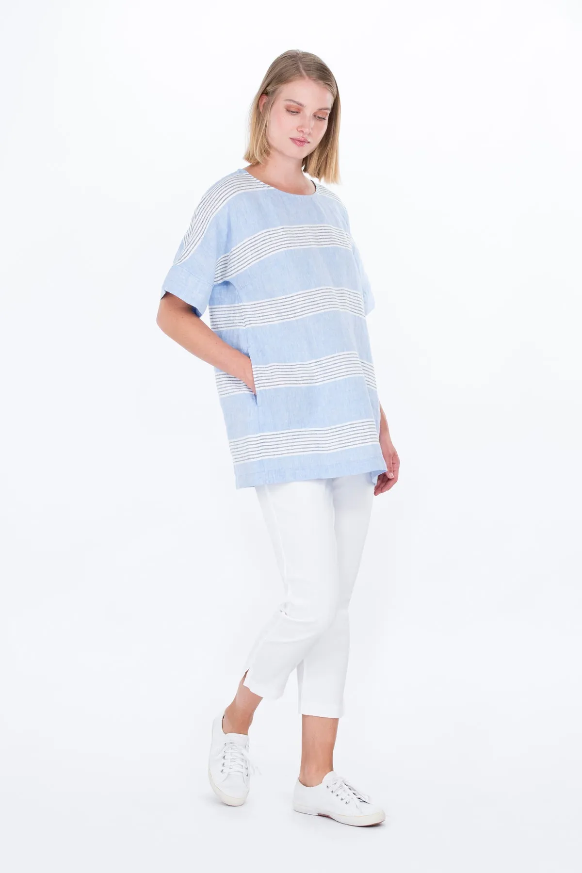 Kuohu Tunic Blue Striped