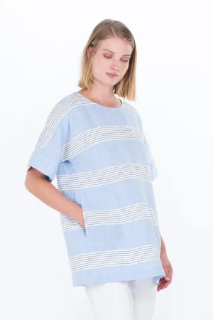 Kuohu Tunic Blue Striped