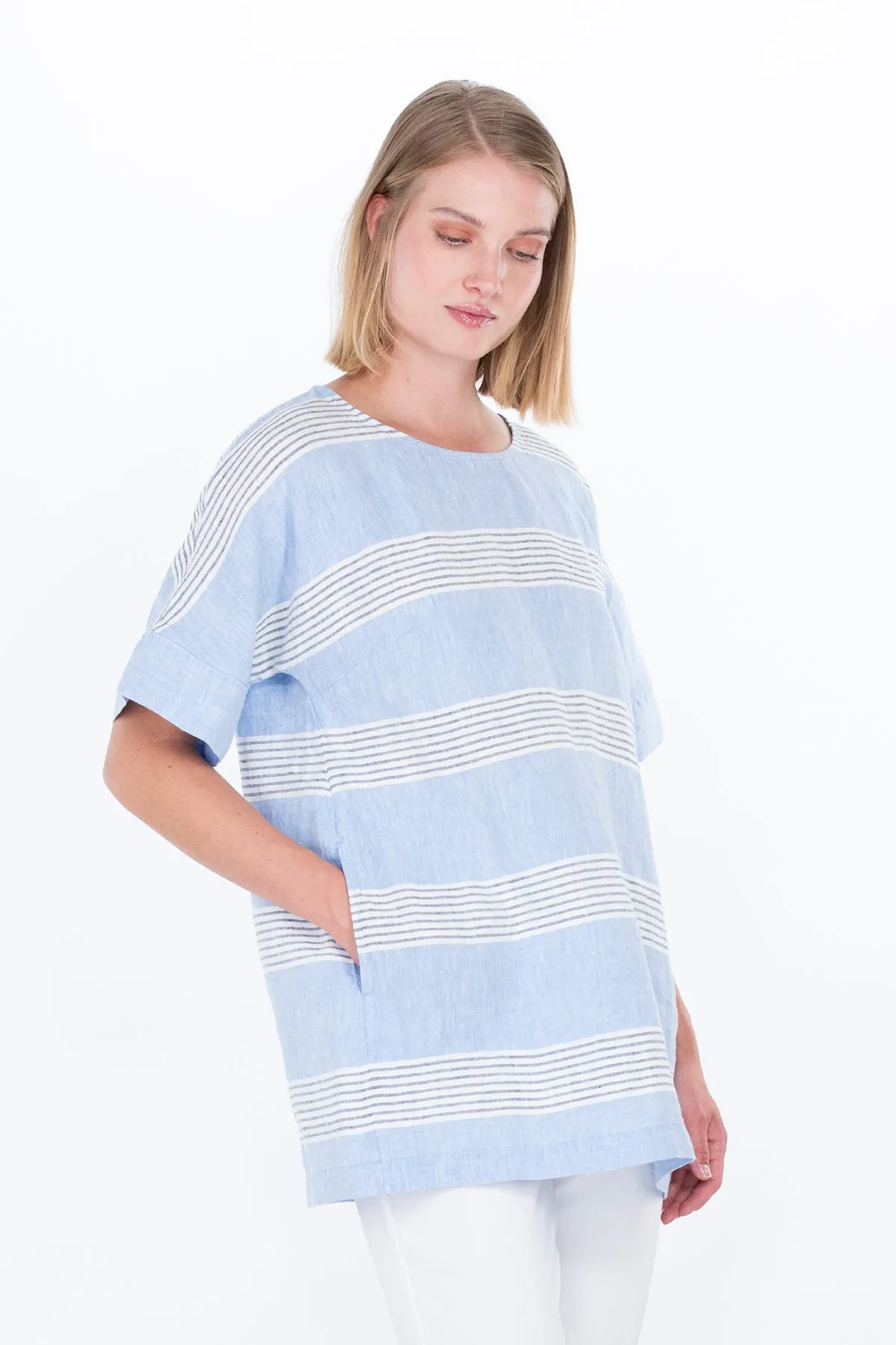 Kuohu Tunic Blue Striped