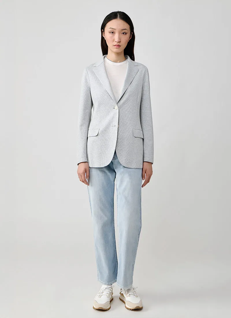 Laser Cut Melange Blazer