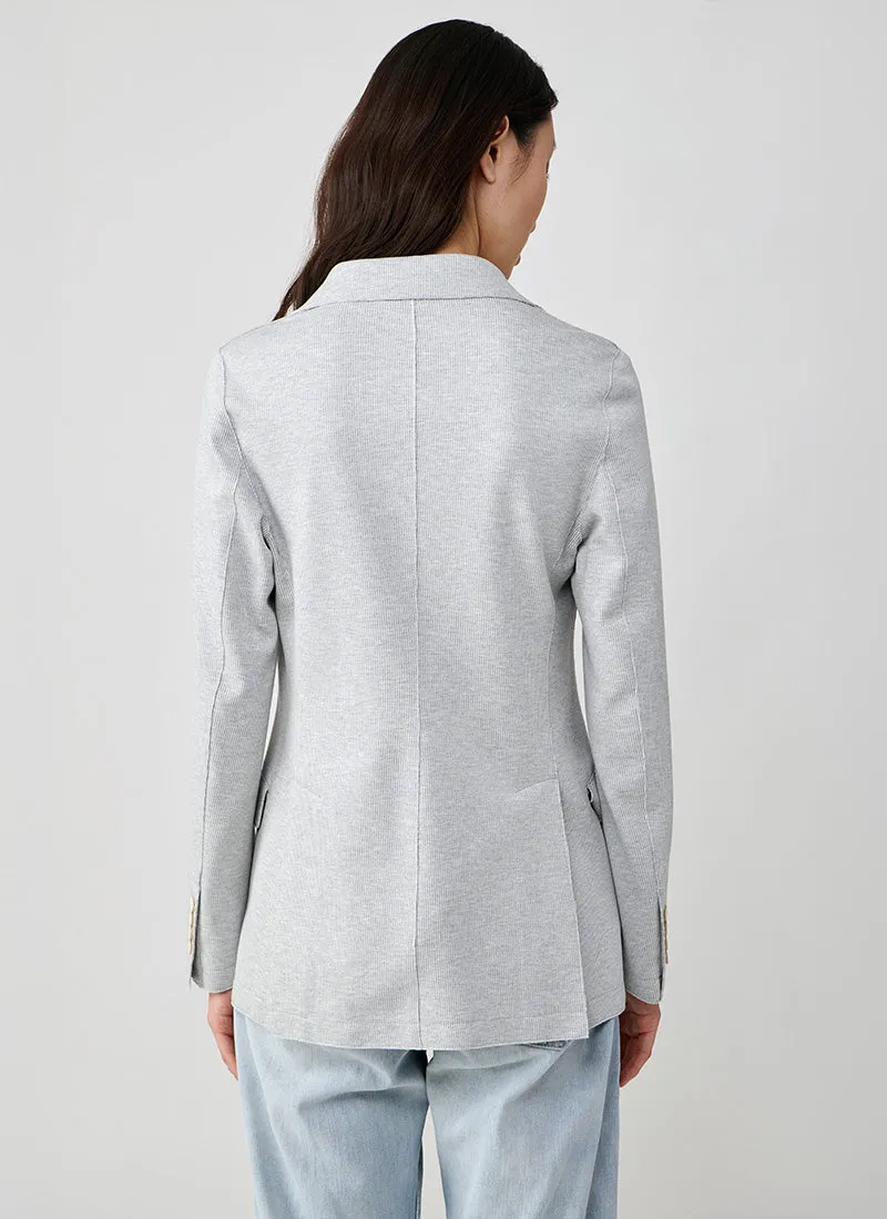 Laser Cut Melange Blazer