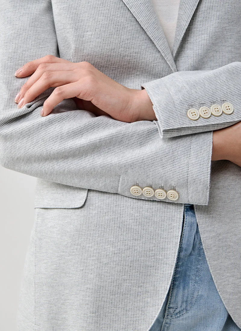 Laser Cut Melange Blazer