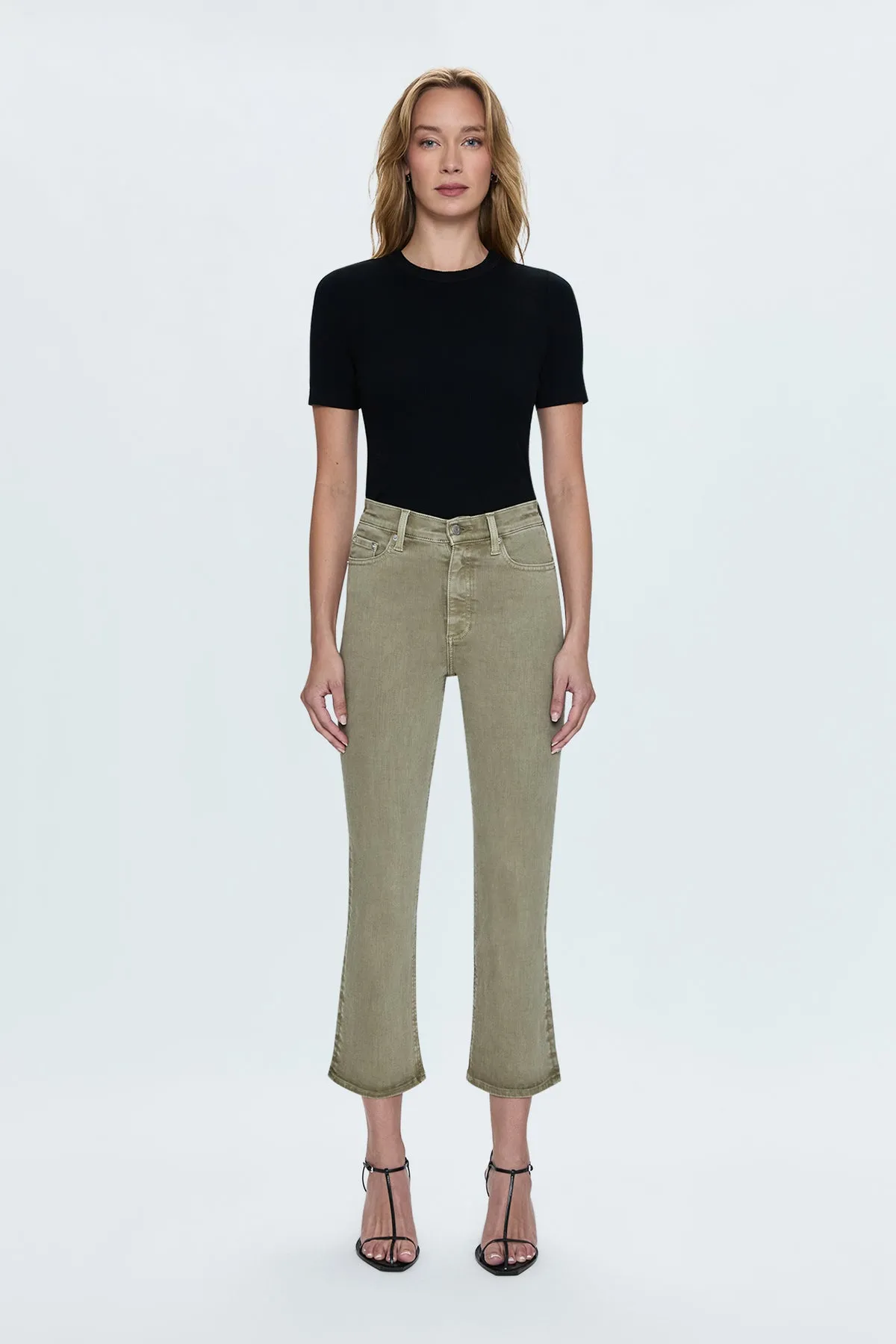 LENNON GREEN WILLOW CROPPED JEAN