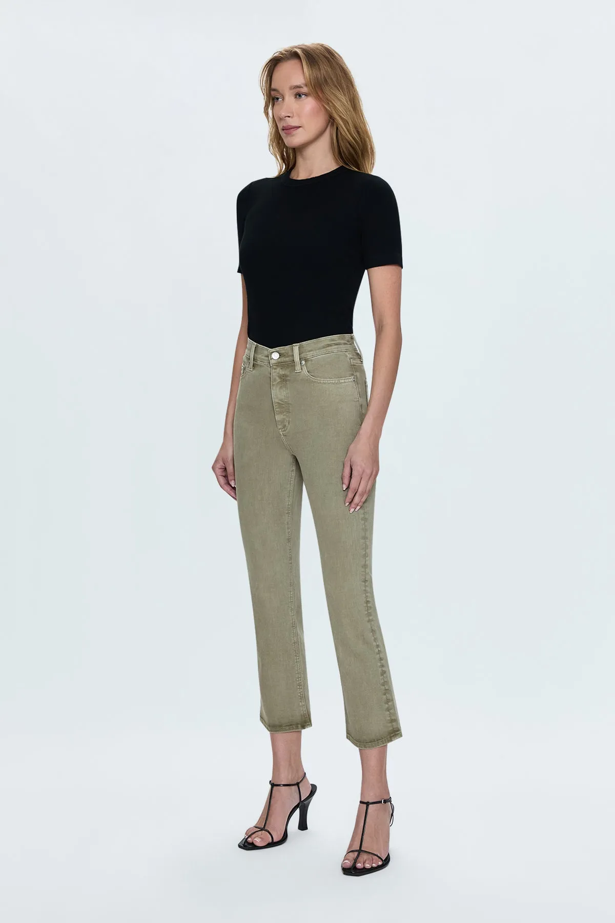 LENNON GREEN WILLOW CROPPED JEAN