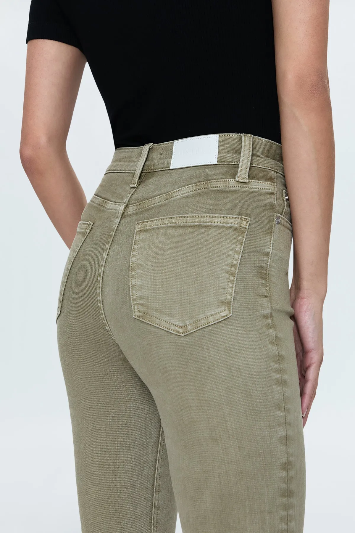 LENNON GREEN WILLOW CROPPED JEAN