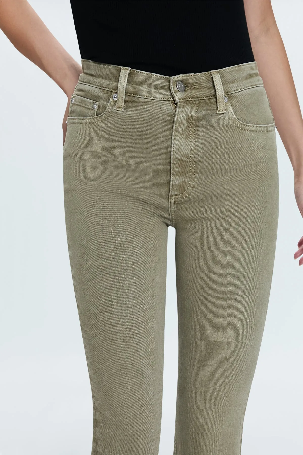 LENNON GREEN WILLOW CROPPED JEAN