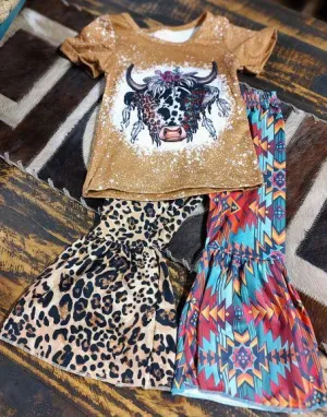 LEOPARD AND AZTEC COW SET
