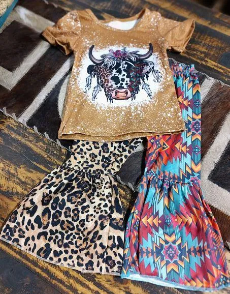 LEOPARD AND AZTEC COW SET
