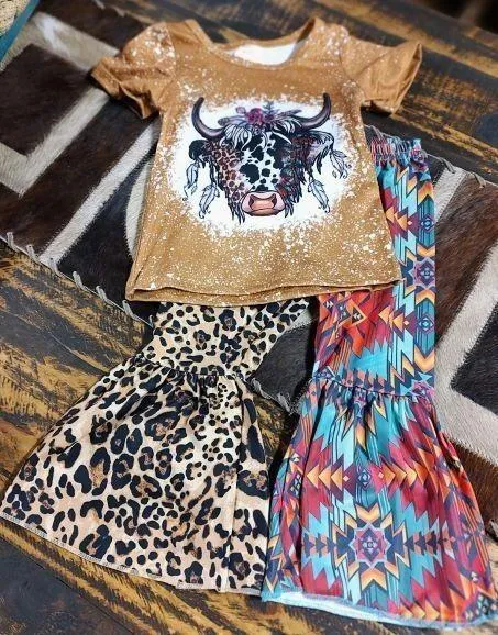 LEOPARD AND AZTEC COW SET