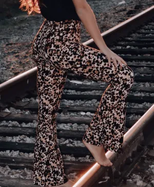 Leopard Bell Bottoms