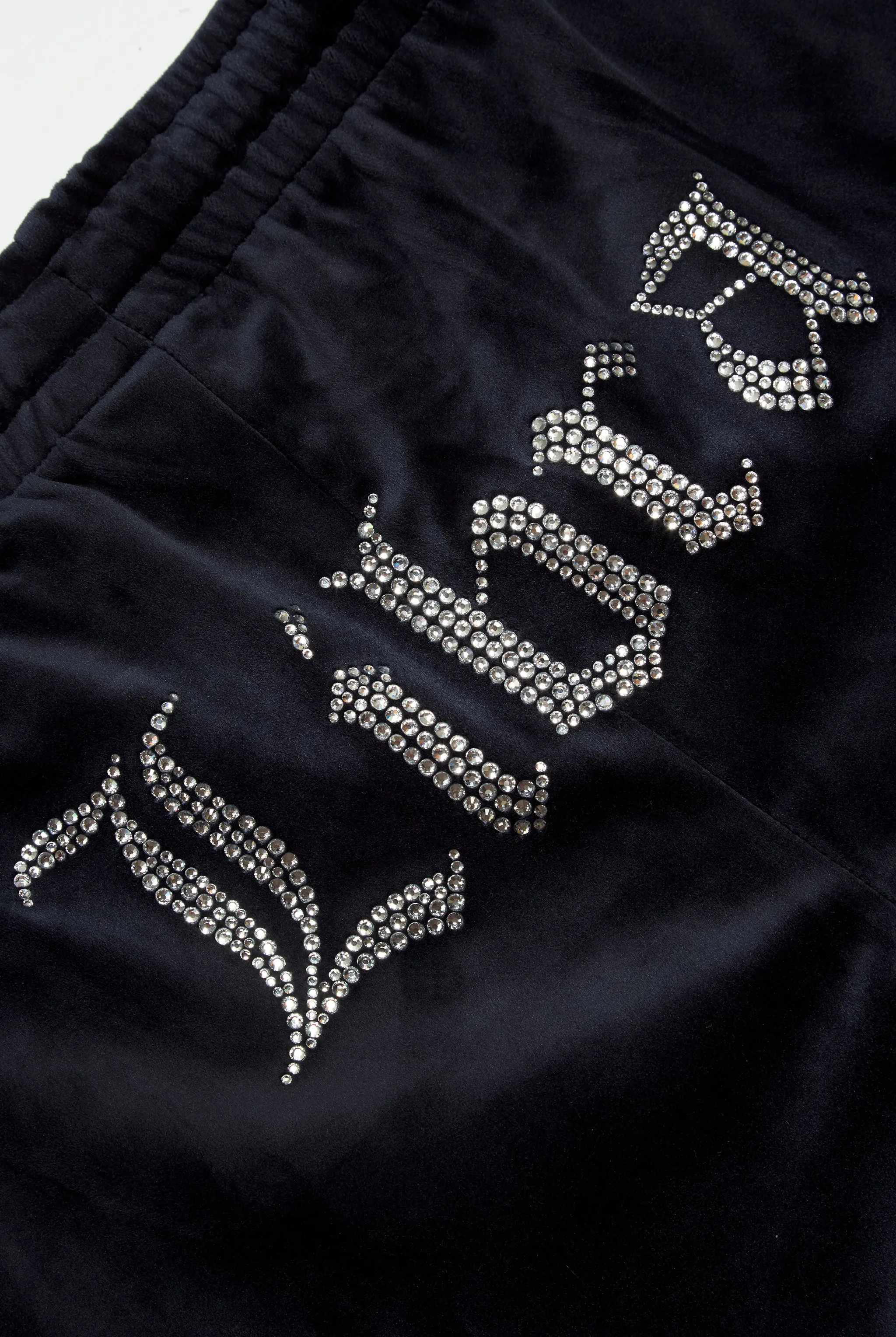 'LIBRA' NIGHT SKY VELOUR DIAMANTÉ TRACKSUIT BOTTOM