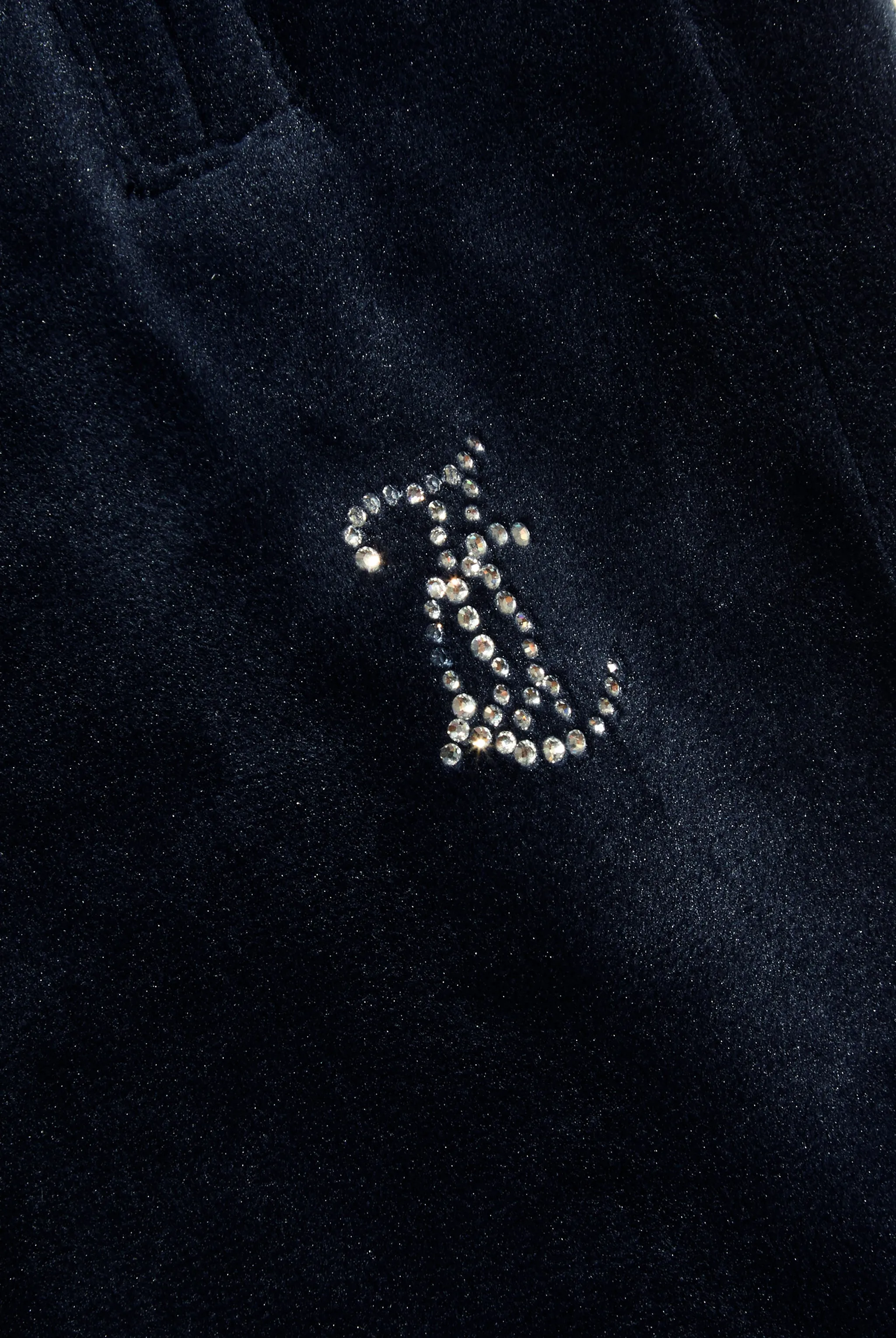 'LIBRA' NIGHT SKY VELOUR DIAMANTÉ TRACKSUIT BOTTOM