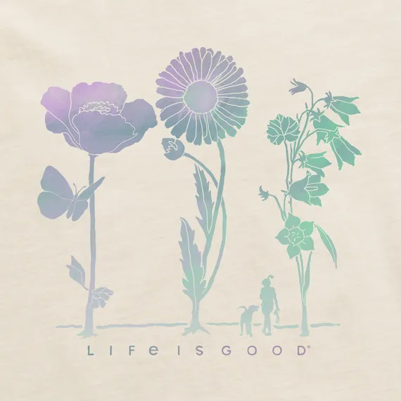 Life is Good Women's Spring Stroll Flowers Crusher Flex Tunic