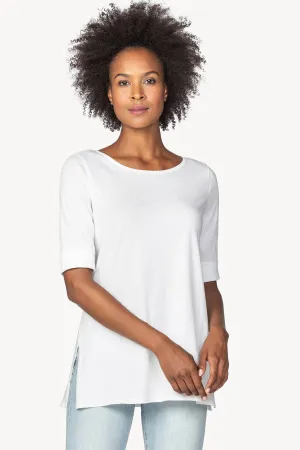 LILLA P ROLLED ELBOW SLEEVE TUNIC