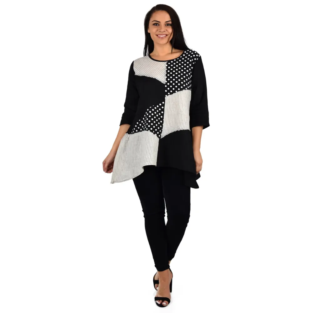 Linen & Gauze Mix N Match Linen Tunic (Women's)