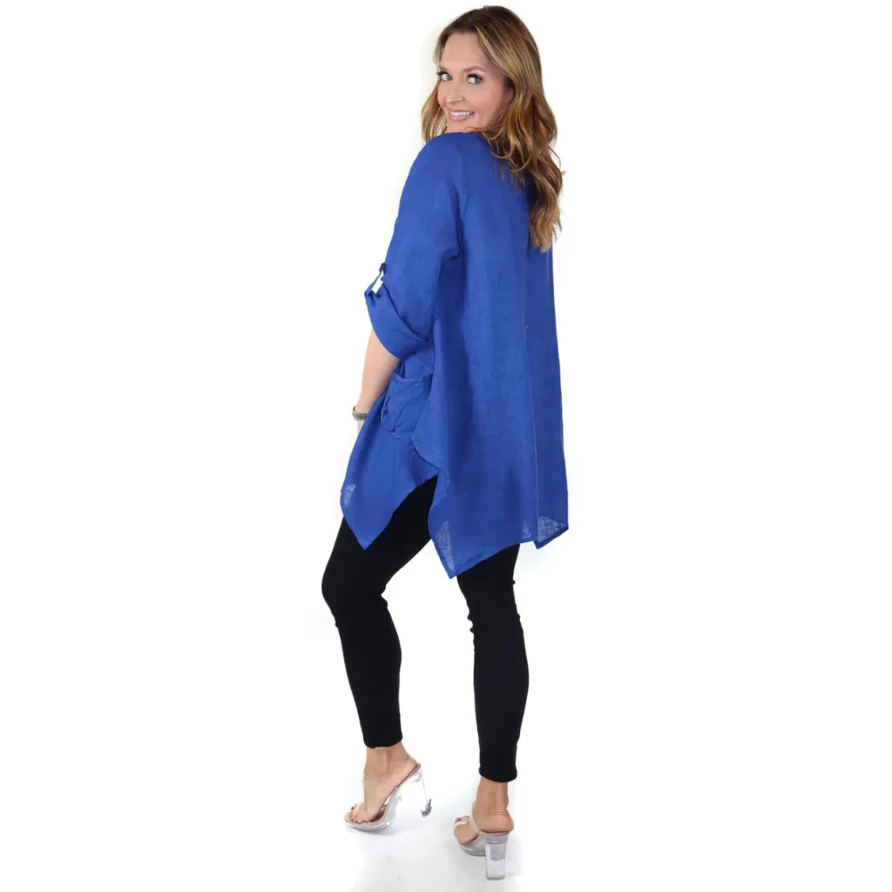 Linen & Gauze Relaxed Fit Linen Royal Tunic (Women's)