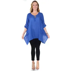 Linen & Gauze Relaxed Fit Linen Royal Tunic (Women's)