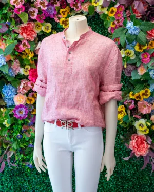 Linen Boyfriend Cut Popover