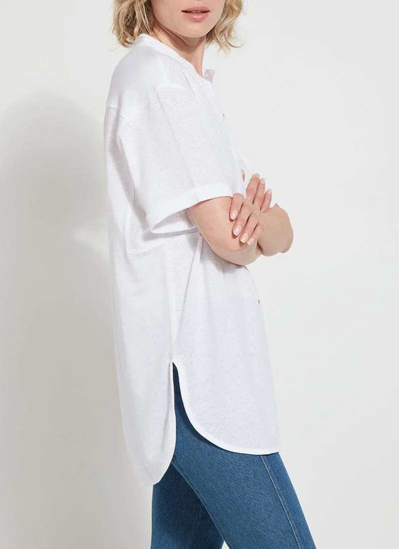 Linen Jersey Button Down