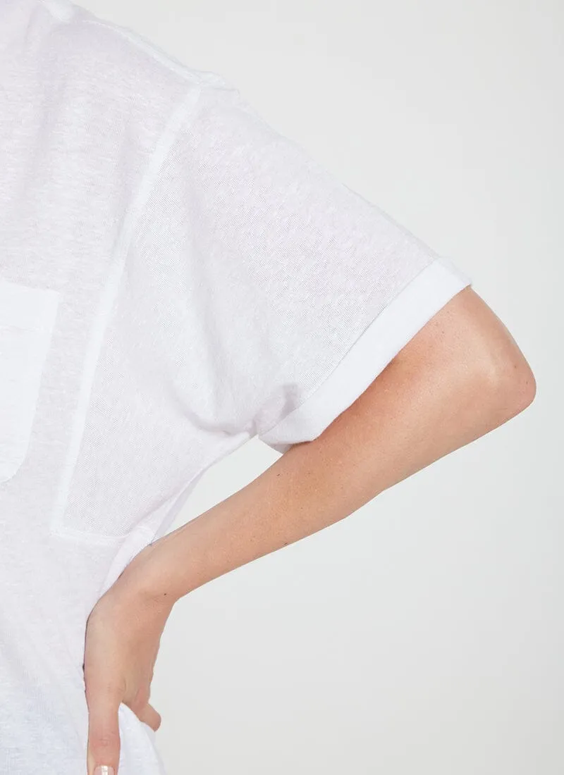 Linen Jersey Button Down