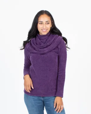 Long Sleeve Cowl Neck Turtleneck Sweater