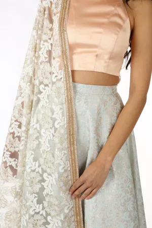 LORELLA Floral Embroidered Dupatta
