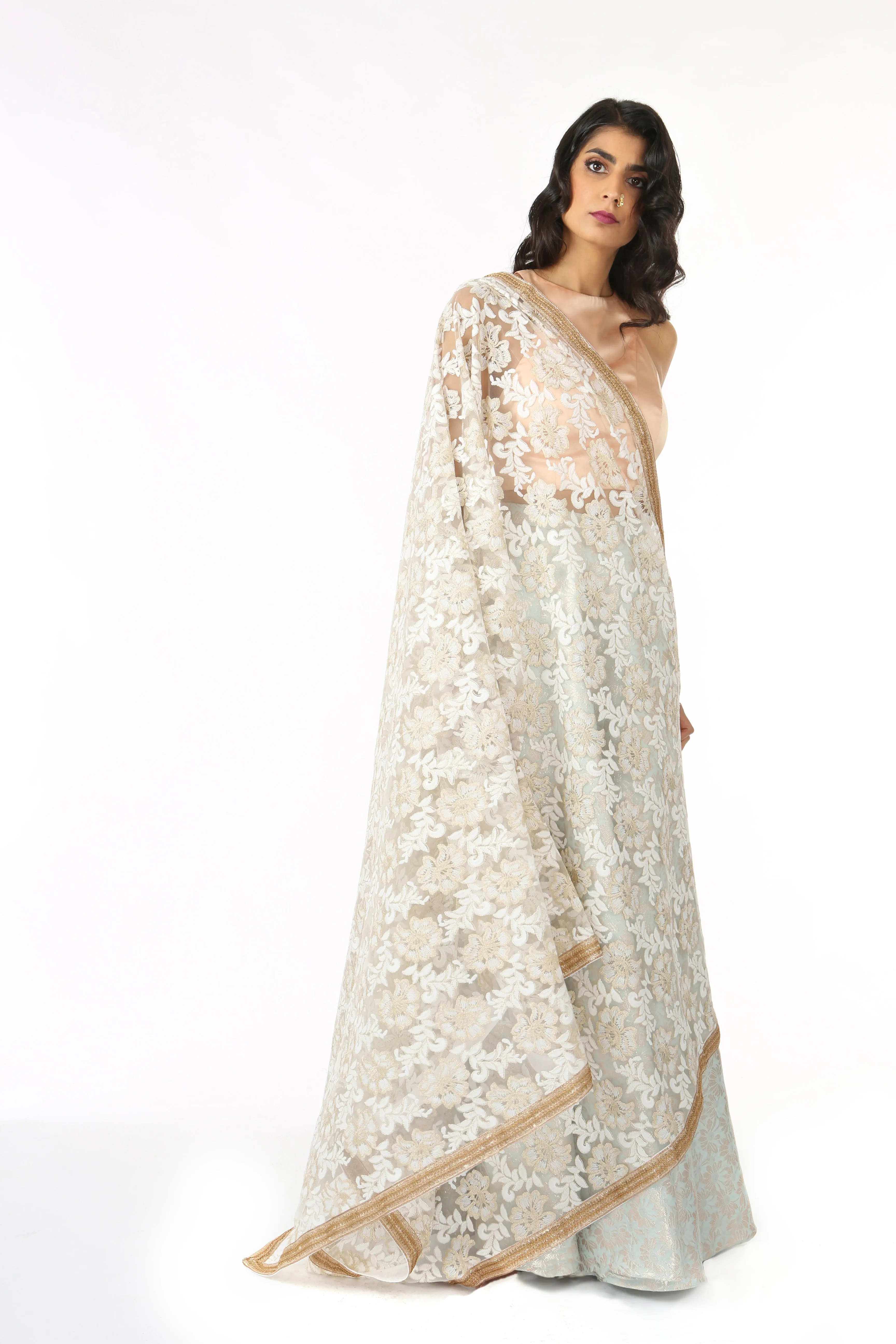 LORELLA Floral Embroidered Dupatta