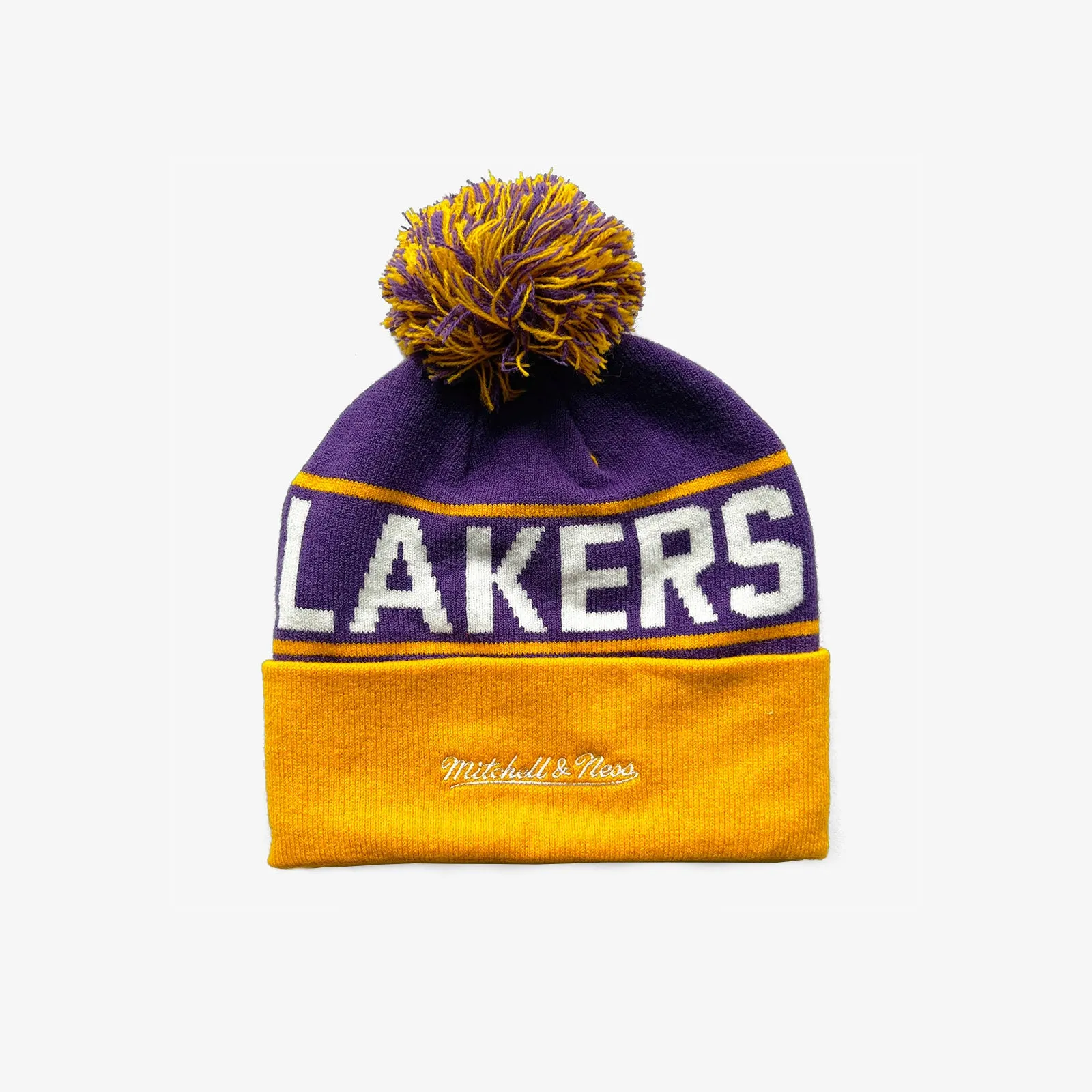 Los Angeles Lakers Team Pom Beanie- Purple