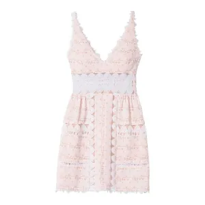 Lotus Short Dress - Blush