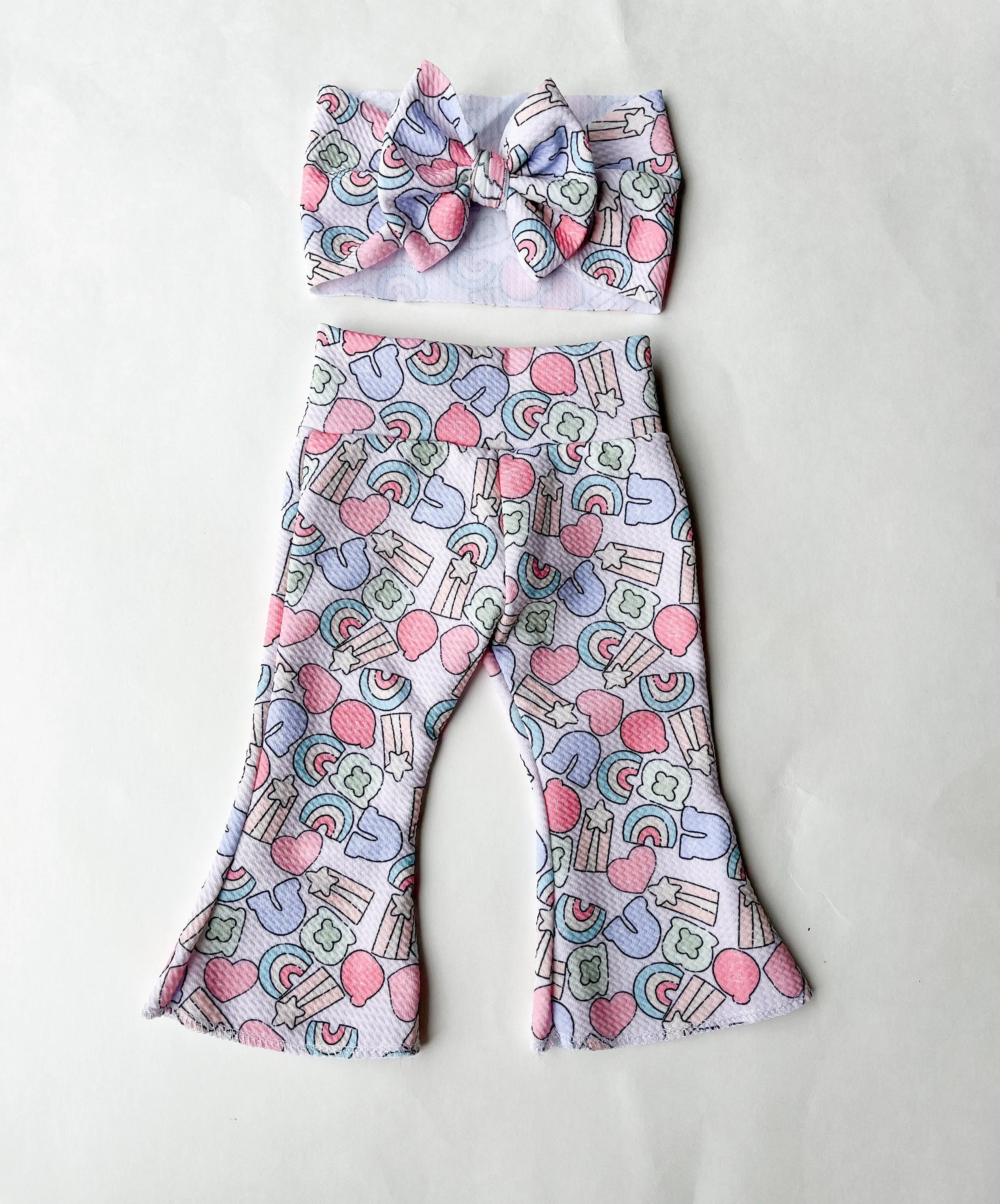 Lucky Charm St. Patrick's Day Bell Bottoms