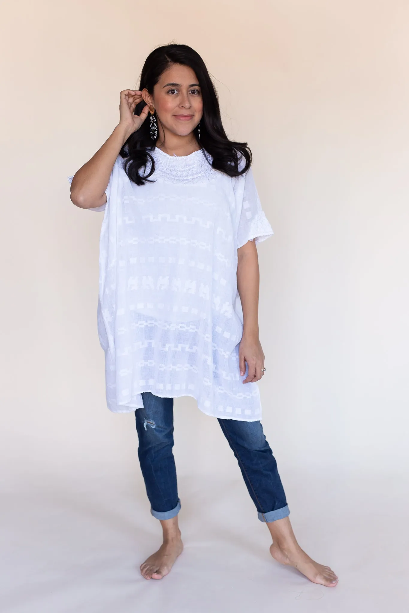 Luna Tunic | Daisy White