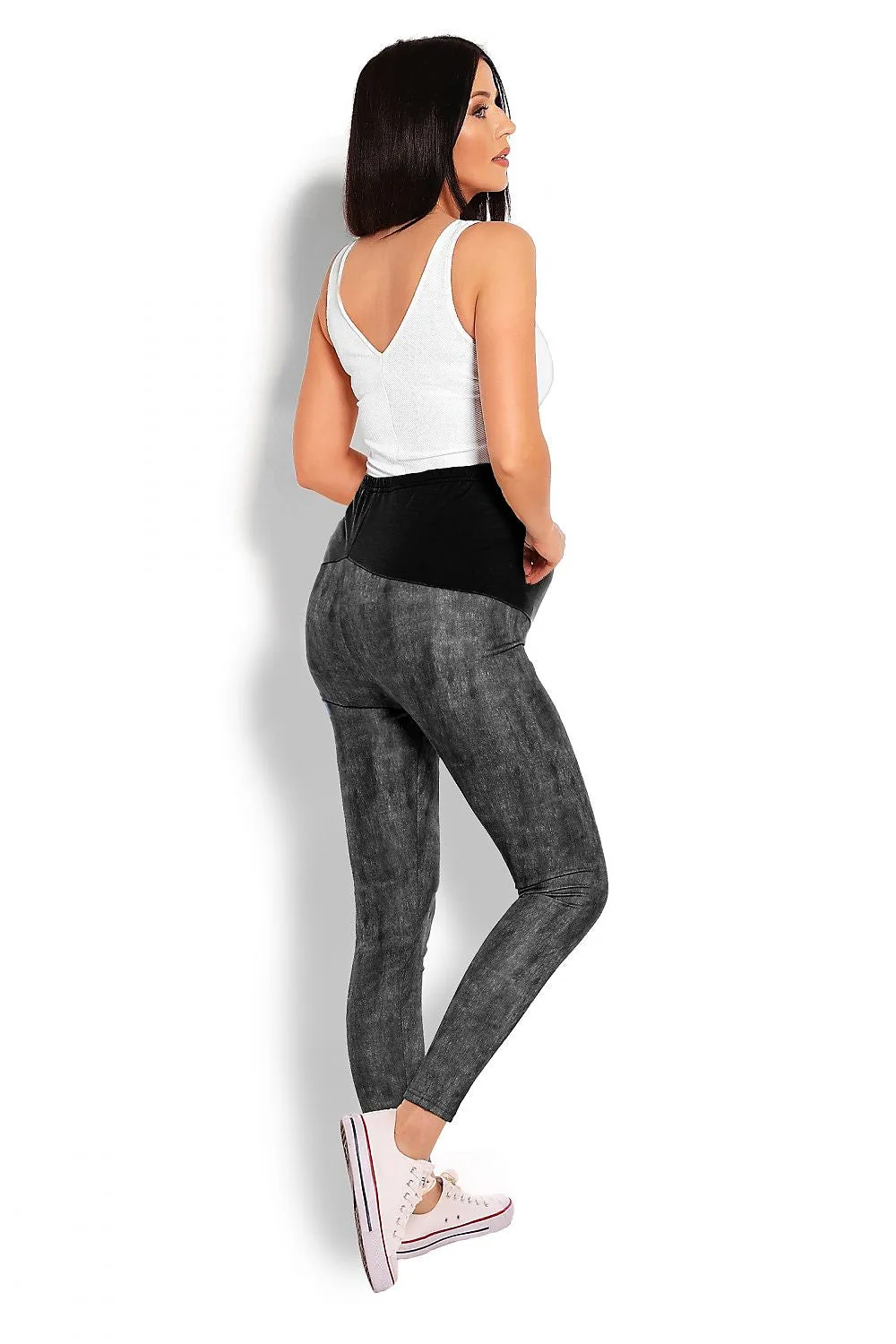 Luxuriously Soft Maternity Leggings with Tummy Control Panel – Effortless Fit & Ultimate Comfort