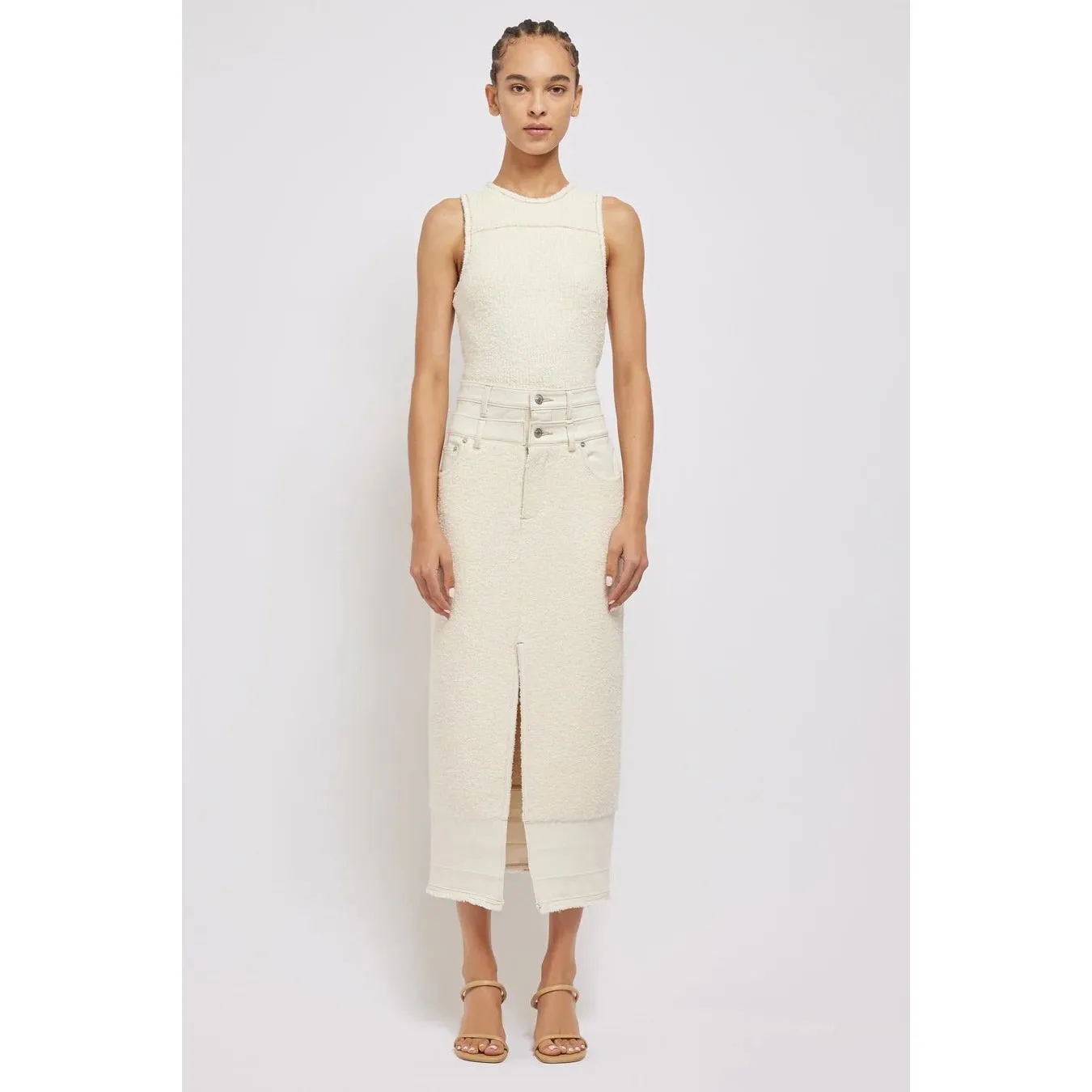 MADDY DENIM KNIT SKIRT