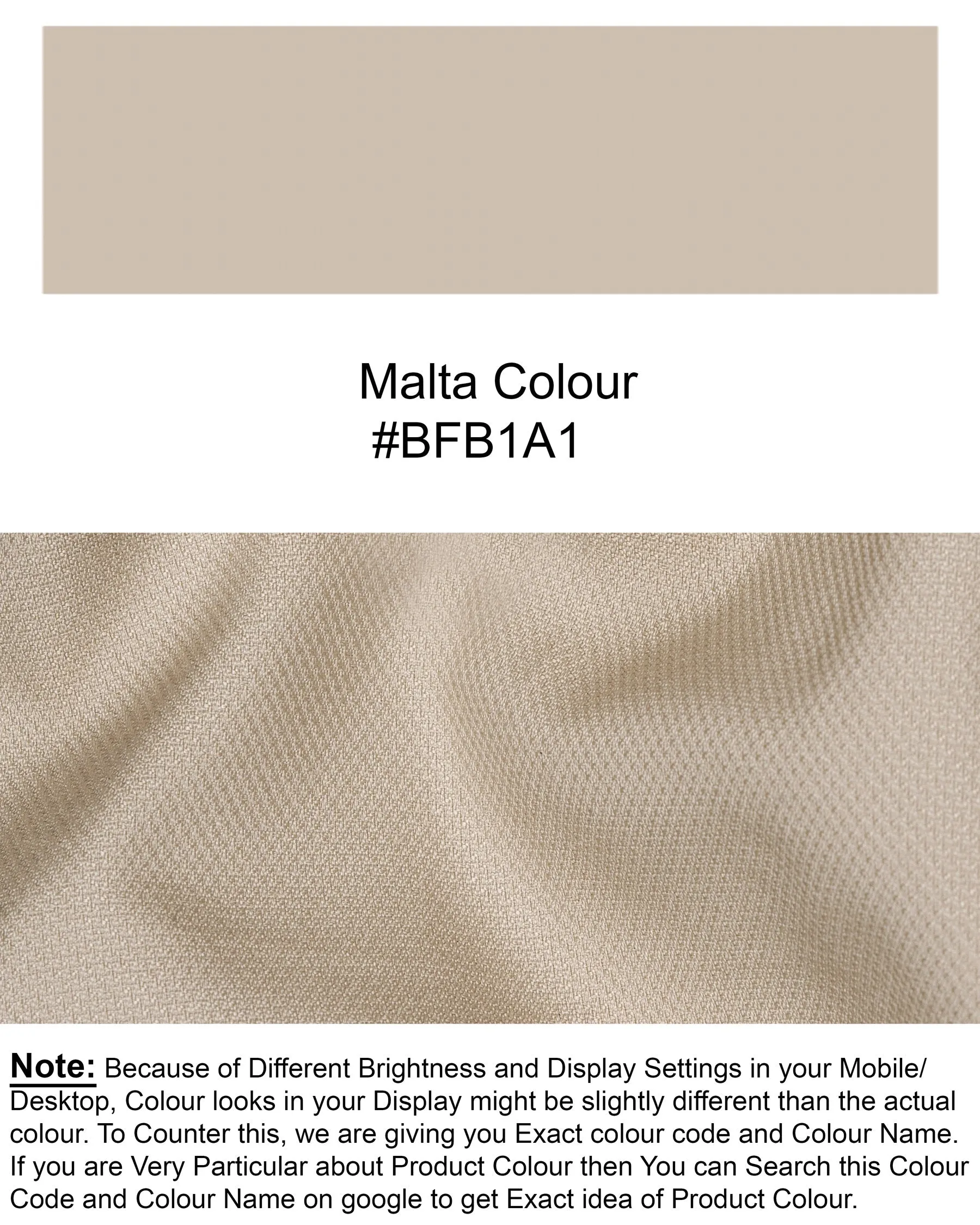 Malta Cream Bandhgala Wool Rich Blazer