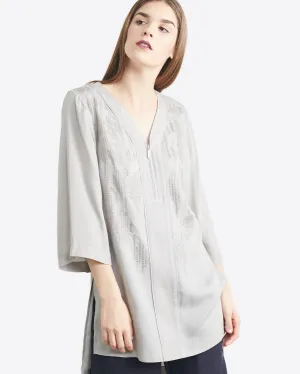 Marcia Hi-Low Embroidered Tunic