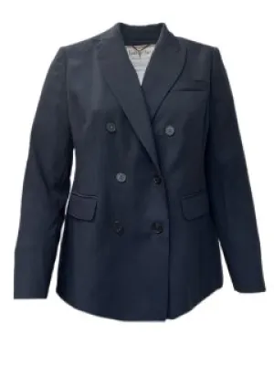 Marina Rinaldi Women's Navy Cuba Button Closure Blazer Size 14W/23 NWT