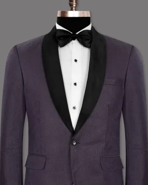 Martinique Violet Subtle Checked Woolrich Tuxedo Blazer